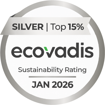 EcoVadis Silver Medal, Top 15 percent, January 2026